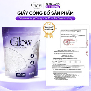 Sáp Wax Lông Premier Trong Suốt GLOWWAXING Bám Lông Tốt Chuyên Wax Bikini, Nách Tặng Que