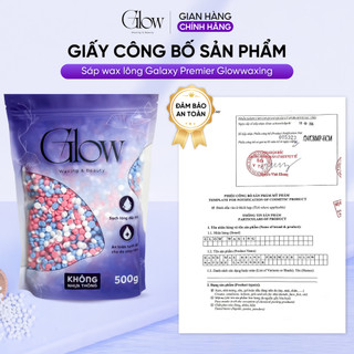 Sáp Wax Lông Nóng Galaxy Premium Siêu Bám Lông GLOWWAXING Dùng Cho Mọi Loại Da Tặng Que