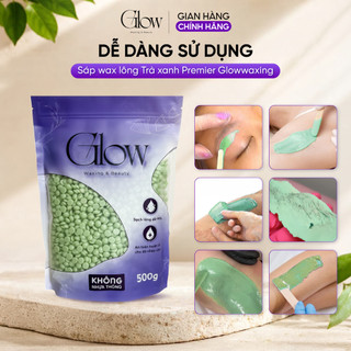Sáp Wax Lông Trà Xanh Full Cao Cấp GLOW WAXING Siêu Bám Lông Mùi Thơm Trà Xanh - CHE TÊN