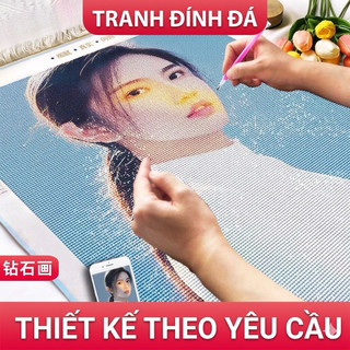 Tranh đính đá 5D theo hình ảnh của bạn theo yêu cầu bộ nguyên liệu tự đính đá