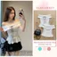 Áo Trễ Vai Trắng Phối Bèo Thắt Nơ - Áo Thiết Kế Ôm Eo Dáng Peplum Tiểu Thư Hàn Quốc Đi Chơi Hẹn Hò
