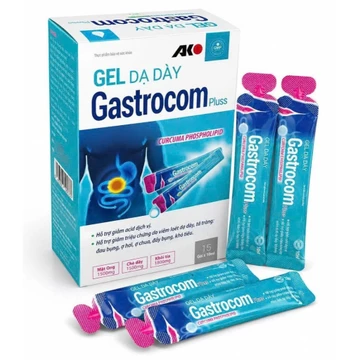Gel dạ Dày Gastrocom pluss Nano Curcumin Mật Ong nghệ mật ong giải pháp cho người đau dạ dày, tá tràng viêm loét dạ dày