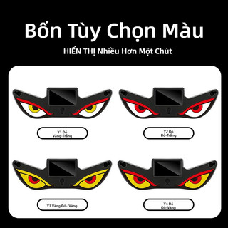 1 Chiếc Đèn trang trí xe hơi năng lượng mặt trời SEAMETAL đèn cảnh báo mắt ác, đèn trang trí cửa sổ xe hơi