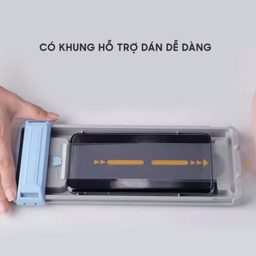 Cường Lực GOR 3D Có Khung Chống Chói Full Tràn Viền Vát Cạnh  MA-333| MA-334 Chính Hãng cho iP