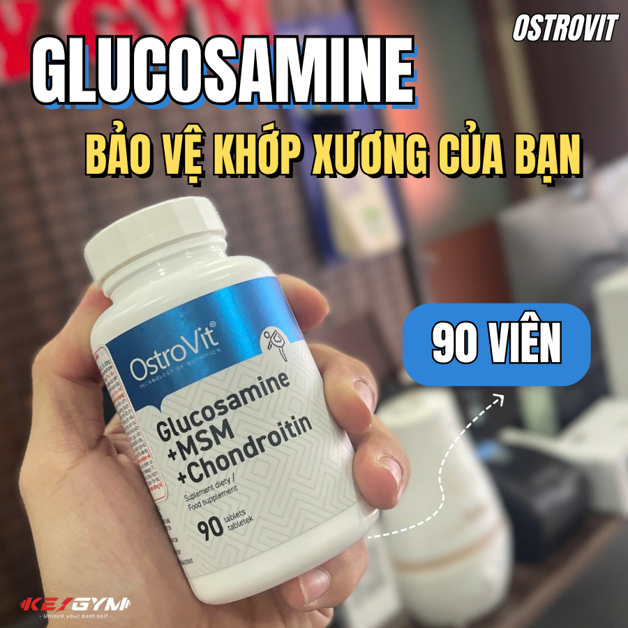 Ostrovit Glucosamine + MSM + Chondroitin hổ trợ xương khớp dây chằng