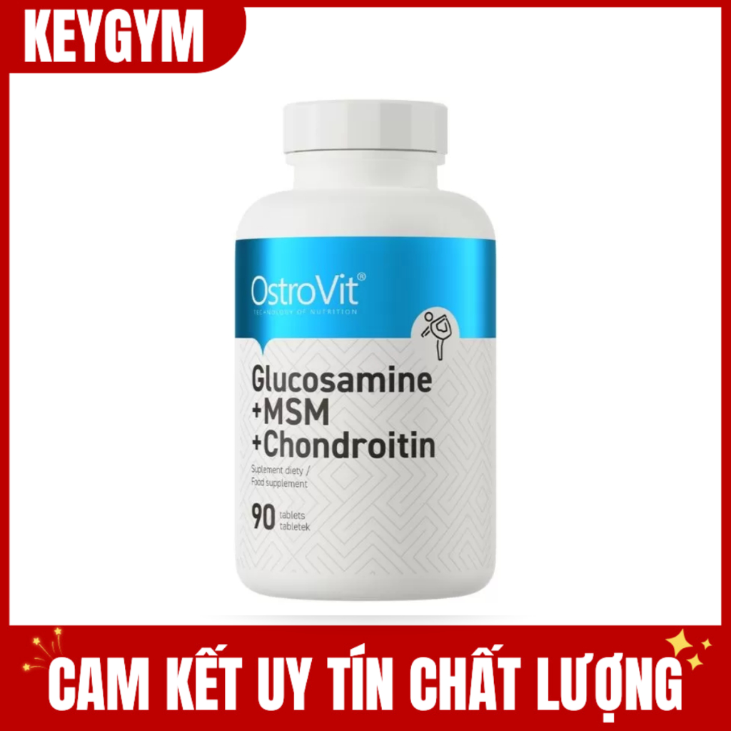 Ostrovit Glucosamine + MSM + Chondroitin hổ trợ xương khớp dây chằng