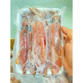 Mực ống câu Phú Quốc sống cấp đông size 8-12 con/kg. ( 500gr/khay)