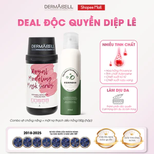Combo Xịt Khoáng + Mặt Nạ Thạch Dẻo Hoa Hồng 150g (Kèm Dụng Cụ Trộn)