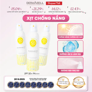 Xịt Chống Nắng Dermabell 150ml - Hỗ Trợ Cấp Ẩm, Làm Dịu Da