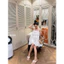 Đầm 2 dây babydoll bèo tầng chân ren kim anh bùi