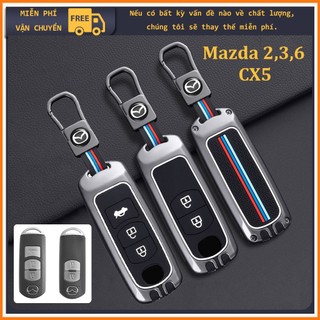 Ốp chìa khóa ô tô, CX5, Mazda 3, Mazda 2, Mazda 6 , vỏ hợp kim, lót cao su, bao bảo vệ chìa khóa.