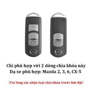 Ốp chìa khóa ô tô, CX5, Mazda 3, Mazda 2, Mazda 6 , vỏ hợp kim, lót cao su, bao bảo vệ chìa khóa.