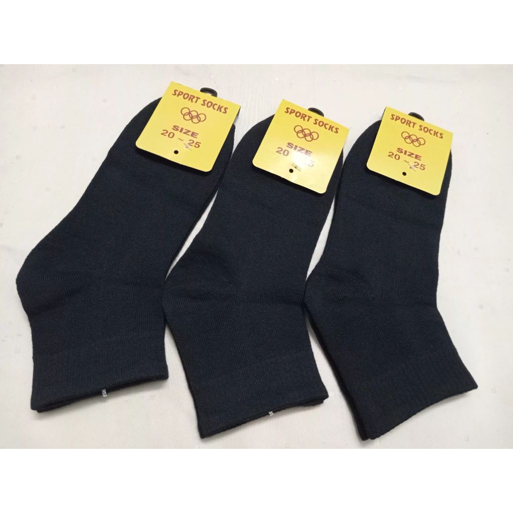 Combo 3 đôi Tất TRƠN CỔ TRUNG Freeship