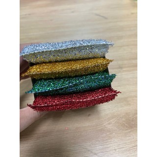 Vỉ 4 Miếng Rửa Chén Kim Tuyến Cao Cấp – Cước Lưới Đánh Sạch Nồi Chảo Chống Dính Không Trầy Xước