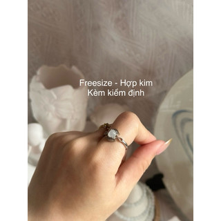 Nhẫn ngọc phỉ thuý tự nhiên tuyp A giao kèm kiểm định ngọc