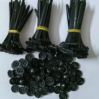 100 Chiếc Nylon Đa Năng Cáp Thắt Khóa Pin Và Nút Zip Ties Tự Khóa Cáp Cố Định Dây Zip Dây Buộc Dây Dây
