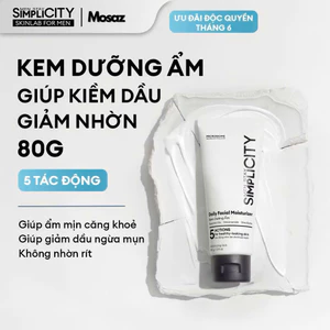 Kem dưỡng ẩm Men Stay Simplicity 5 trong 1 kiềm dầu giảm nhờn cho da thường đến da dầu 80g