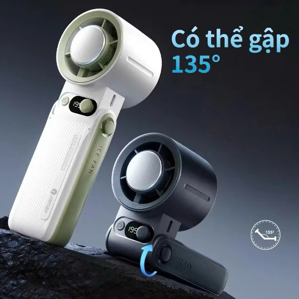 【Giao 24h】Quạt Mini Cầm Tay Tiện Lợi - Làm Mát Siêu Tốc Cho Ngày Nóng, Pin Dùng Liên Tục, Không Tiếng Ồn, Dễ Mang Theo Đ