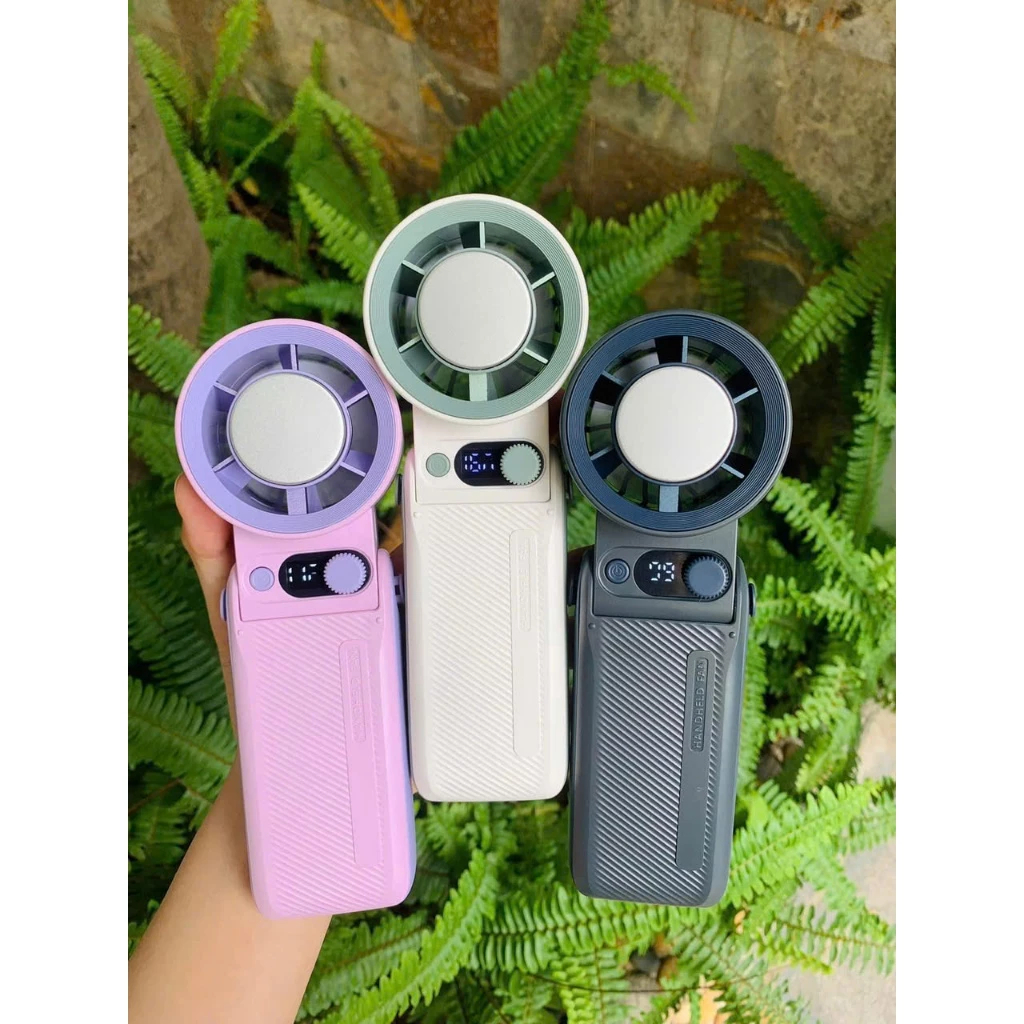 【Giao 24h】Quạt Mini Cầm Tay Tiện Lợi - Làm Mát Siêu Tốc Cho Ngày Nóng, Pin Dùng Liên Tục, Không Tiếng Ồn, Dễ Mang Theo Đ