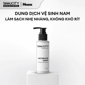 Dung dịch vệ sinh nam Intimate Wash Men Stay Simplicity làm sạch ngăn mùi 80ml