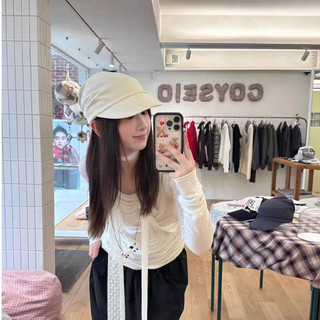hàn quốc coyseio mũ bóng chày nhật bản mặt nhỏ trói mũ che nắng beret