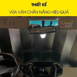 Tấm che nắng kính lái ô tô cao cấp chắn nắng chống nóng kính trước hiệu quả gấp gọn tiện lợi hợp với các loại xe