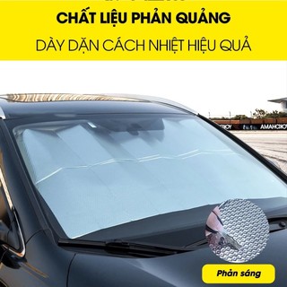 Tấm che nắng kính lái ô tô cao cấp chắn nắng chống nóng kính trước hiệu quả gấp gọn tiện lợi hợp với các loại xe
