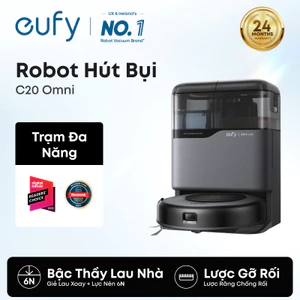 Robot hút bụi lau nhà eufy Omni C20 7,000 Pa, trạm Omni tự đổ rác, giặt sấy giẻ