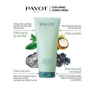 Sữa rửa mặt tạo bọt PAYOT Pâte Grise Purifying Foaming Gel Cleanser làm sạch kiểm soát dầu 200ml