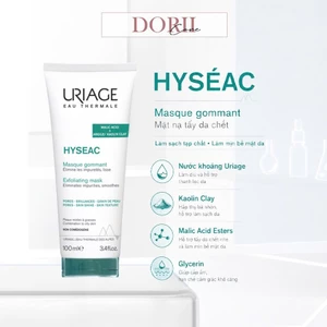 URIAGE MẶT NẠ TẨY TẾ BÀO CHẾT CHO DA DẦU, DA MỤN HYSEAC MASQUE GOMMANT 100ML