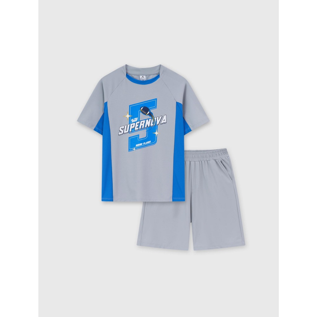 Bộ quần áo active bé trai | Anti UV - Quickdry - Wicking - Cooling feel CANIFA 2ST26C002