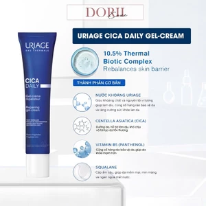Kem Dưỡng Làm Dịu & Phục Hồi Da Uriage Bariéderm-CICA Daily Gel-Cream 40ml tặng mặt nạ