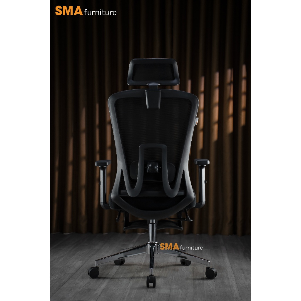 Ghế công thái học SMA Furniturre - SMA-Simple, tựa lưng 2D, ngả ghế 120 độ, bảo hành 3 năm | BigBuy360 - bigbuy360.vn