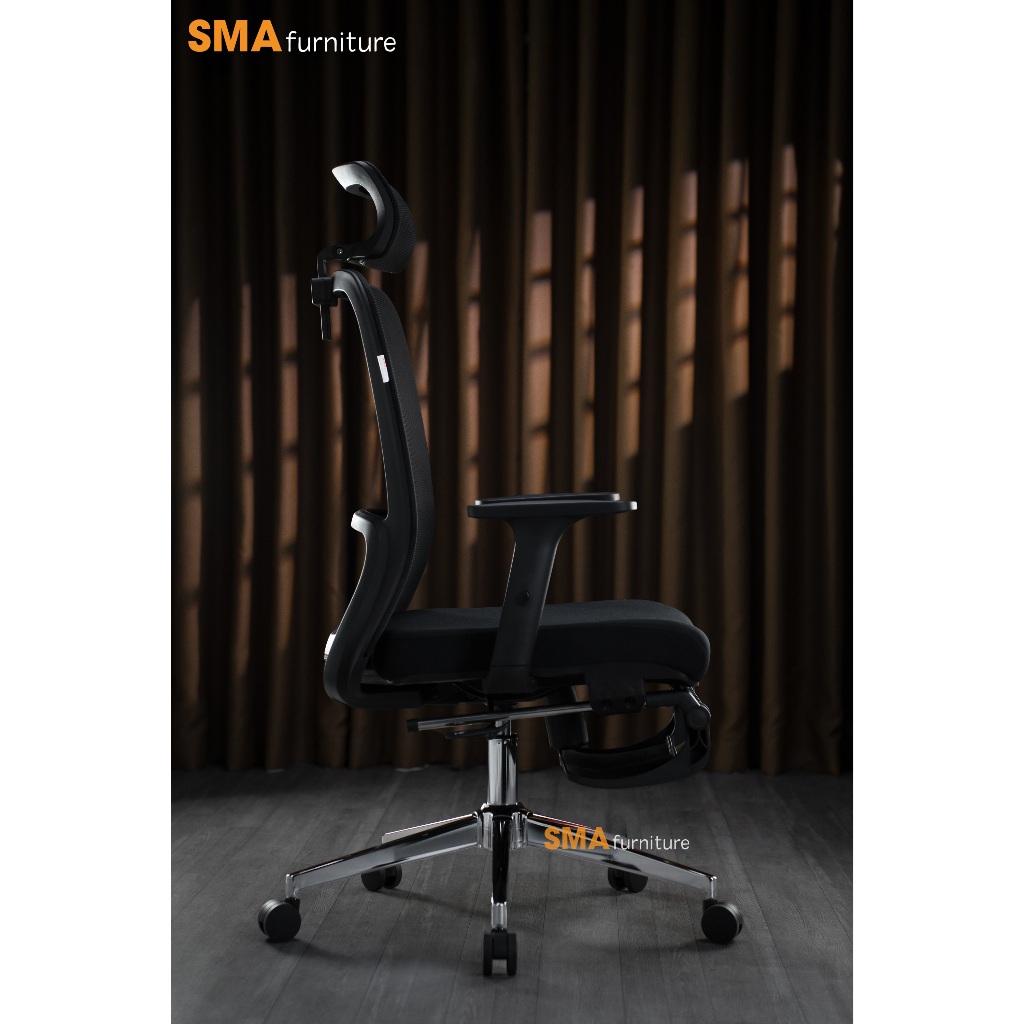 Ghế công thái học SMA Furniturre - SMA-Simple, tựa lưng 2D, ngả ghế 120 độ, bảo hành 3 năm | BigBuy360 - bigbuy360.vn