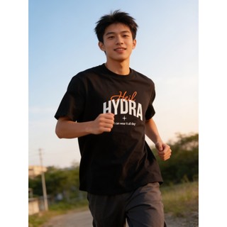 Áo Thun Hydra Vải Cotton In Chữ Form Boxy