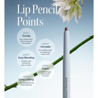 Chì kẻ môi Heart Percent Dot On Mood Lip Pencil 0.8g