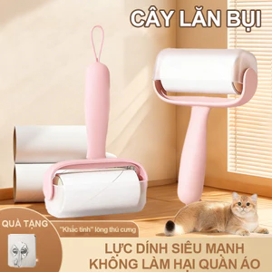 Cây Lăn Bụi - Có Vòng Treo, Dễ Dàng Cất Gọn Gàng, Thiết Kế Xé Chéo Không Lãng Phí Giấy