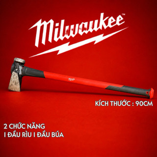 Búa Rìu 2 Chức Năng Milwaukee Dài 90cm - 5kg - Bổ Củi, Phá Dỡ Chuyên Dụng