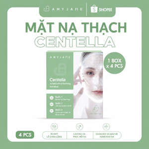 AMYJANE Mặt Nạ Thạch Rau Má Centella B5 B3 Làm Dịu Da Kiềm Dầu Phù Hợp Cho Da Nhạy Cảm 35grx4