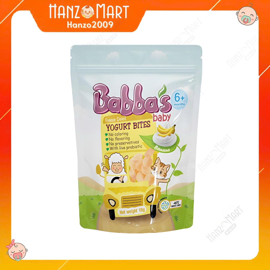 Sữa chua khô sấy lạnh Babba's Baby cho bé 6m+ hanzomart