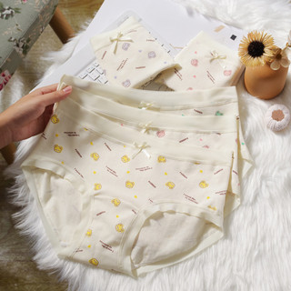 Quần Lót Cotton Hoạ Tiết Gấu Màu Sắc Bắt Mắt Viền Su Mềm, Quần Chip Mềm Co Giãn Tốt King Shop L-6408