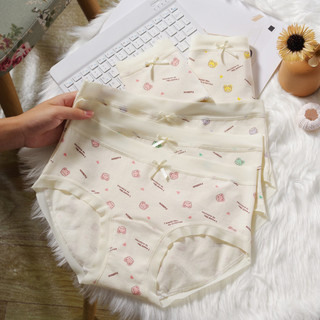 Combo 3 Quần Lót Cotton Hình Gấu Màu Sắc Bắt Mắt Viền Su Mềm, Quần Chip Mềm Co Giãn Tốt King Shop L-6408