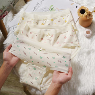 Combo 3 Quần Lót Cotton Hình Gấu Màu Sắc Bắt Mắt Viền Su Mềm, Quần Chip Mềm Co Giãn Tốt King Shop L-6408