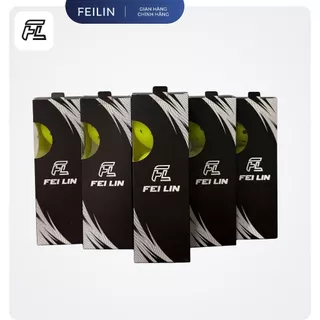 Combo hộp 3 bóng Pickleball Feilin Chuẩn Thi Đấu 40&48 Lỗ, Đường Kính 74mm Chất Lượng Cao