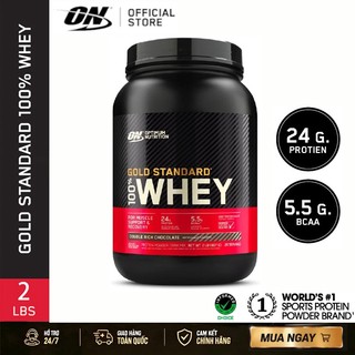 ON Bột Whey Protein Hương vị sô cô la 2lbs Gold Standard 100%, Chính Hãng, Tăng Cơ Phục Hồi Cơ Bắp.