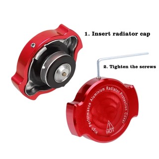 Xe Máy Click160 125 150 Nắp Bình Nước CNC Click Hợp Kim Nhôm Tản Nhiệt Nắp Bao Da Phụ Kiện