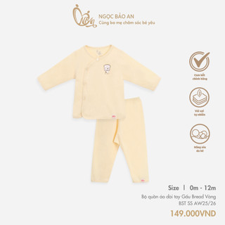 M&B (0-12M) Bộ quần áo dài tay đáng yêu chất cotton cao cấp mềm mịn, thoáng mát thấm hút mồ hôi tốt