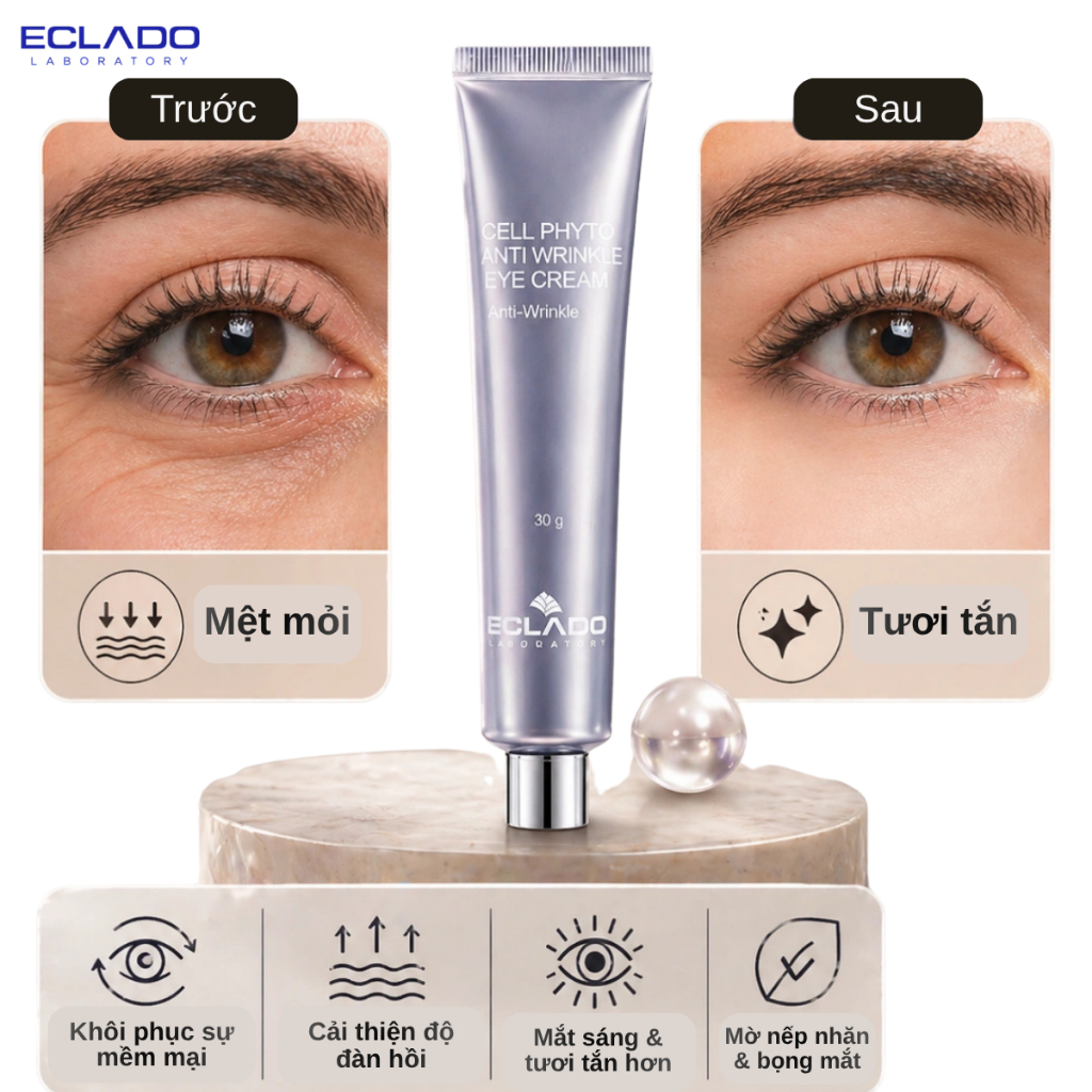 Kem Dưỡng Tế bào Gốc Tái Sinh Vùng Mắt ECLADO Cell Phyto Anti