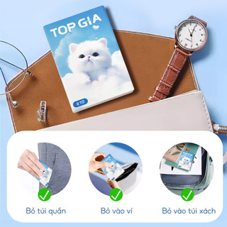 [MUA 50 TẶNG 50] TỔNG 100 GÓI GIẤY MINI GIAGIA TOPGIA bỏ túi, khổ giấy size to, giấy không tạo bụi không gây kích ứng