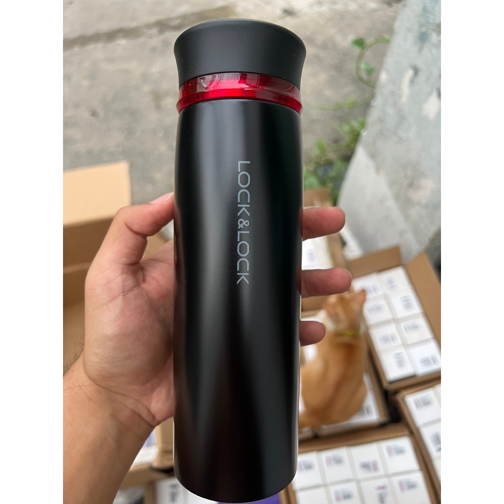 Bình Giữ Nhiệt Lock&Lock Feather Light Ring Tumbler | Nắp Vặn Siêu Nhẹ